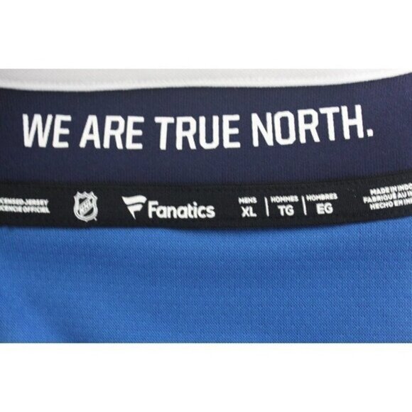 Winnipeg Jets Mens Fanatics Jersey NHL Breakaway Hockey Licensed Blue Sz XL - Picture 2 of 15